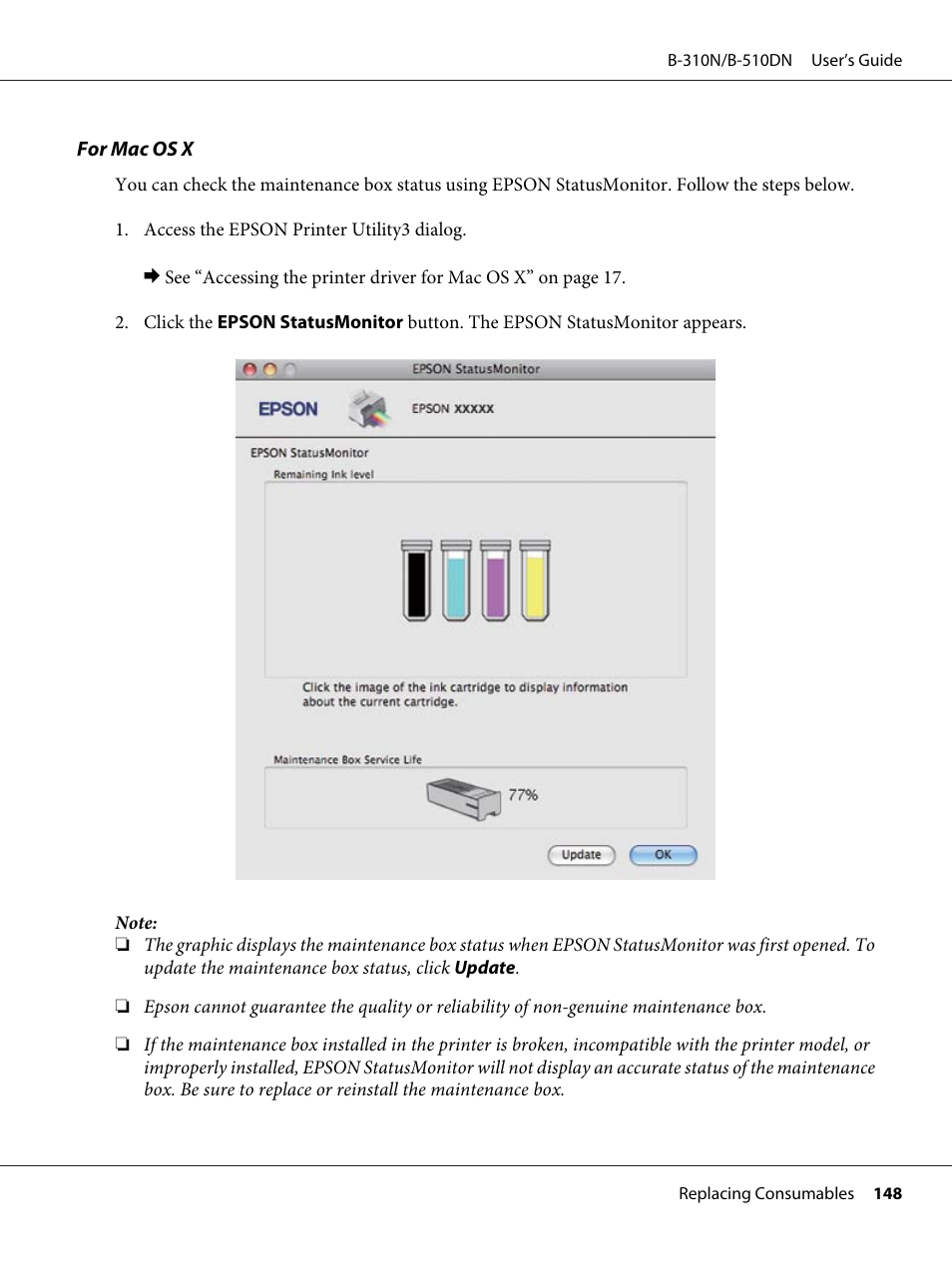 Epson B 510DN User Manual | Page 148 / 218