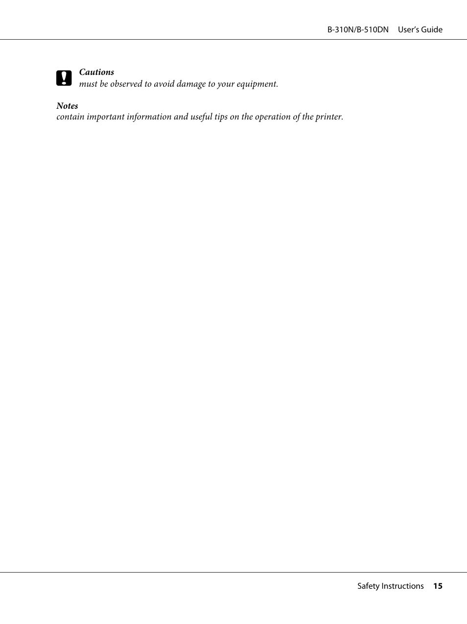 Epson B 510DN User Manual | Page 15 / 218