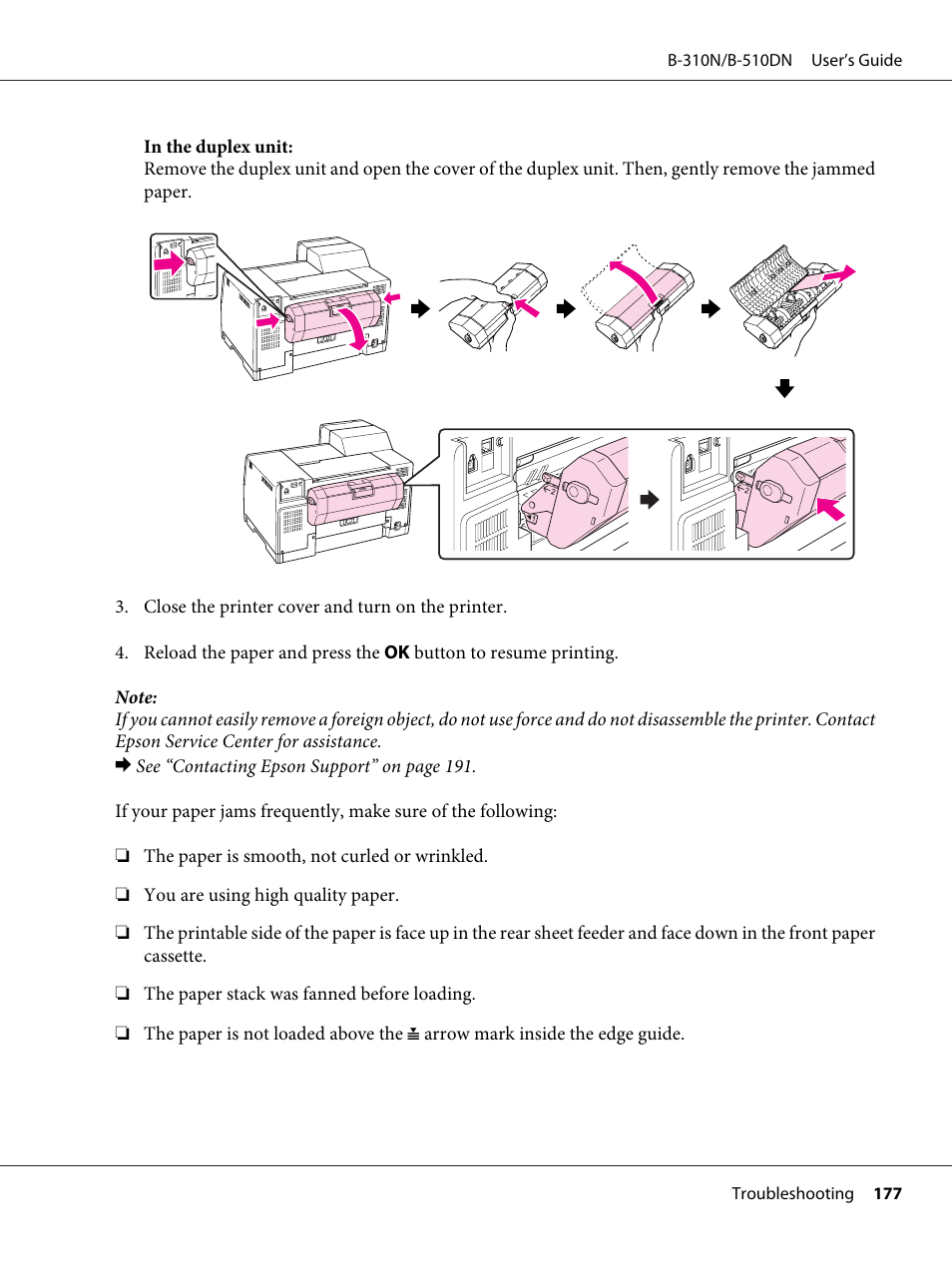Epson B 510DN User Manual | Page 177 / 218
