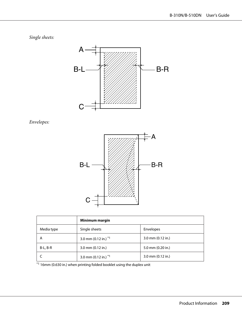Ac b-l b-r, Ab-r b-l c | Epson B 510DN User Manual | Page 209 / 218