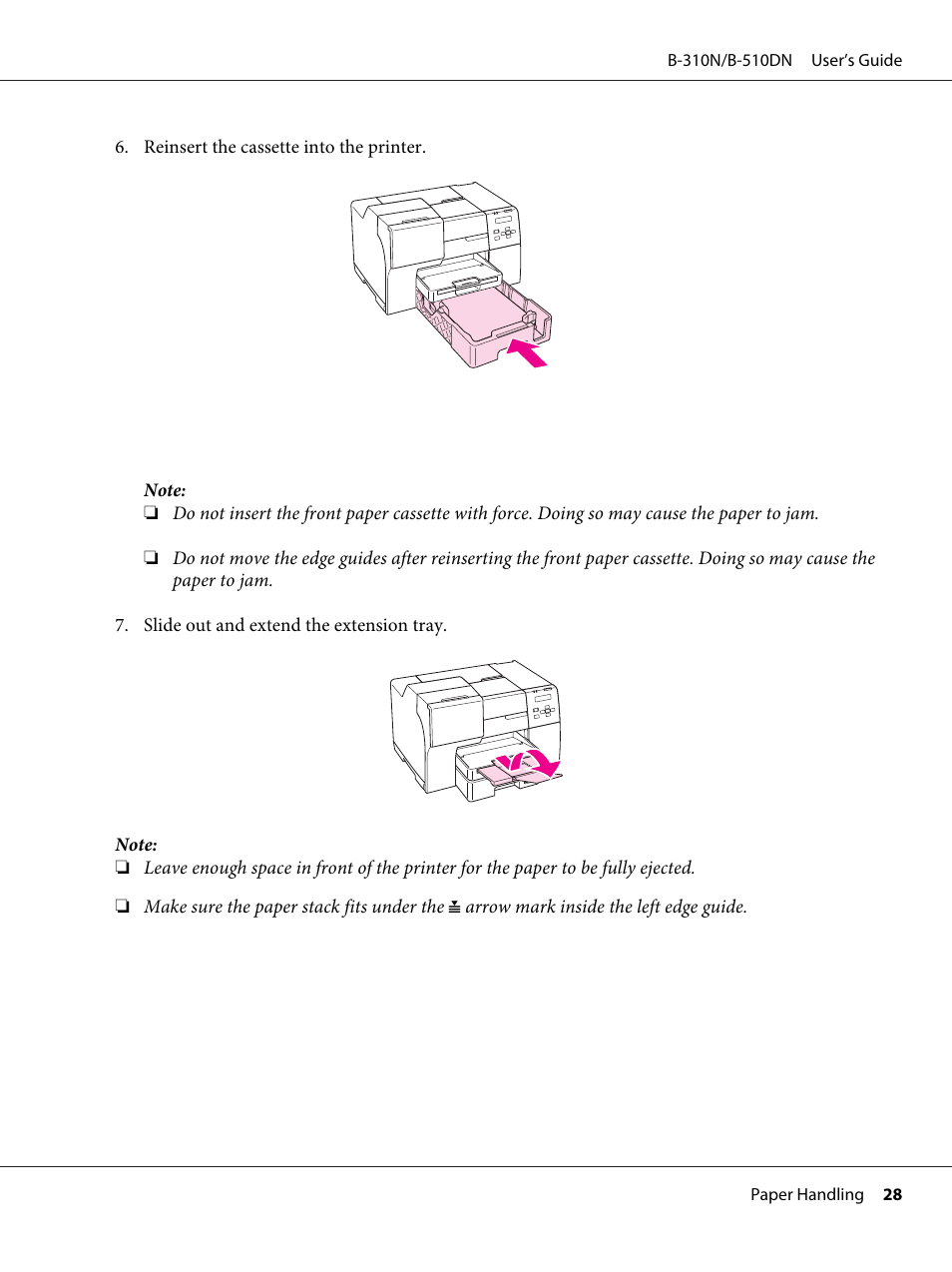 Epson B 510DN User Manual | Page 28 / 218