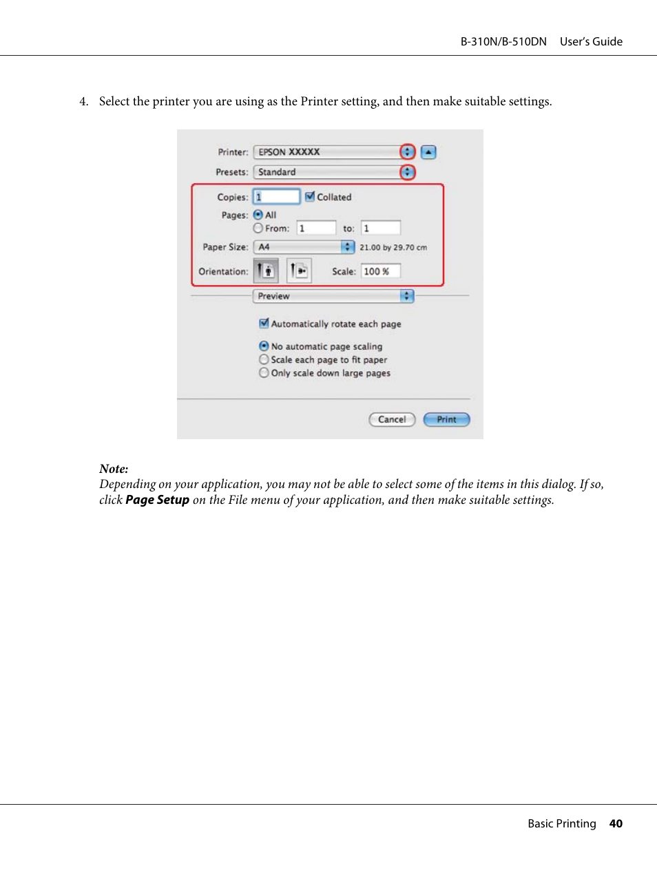 Epson B 510DN User Manual | Page 40 / 218