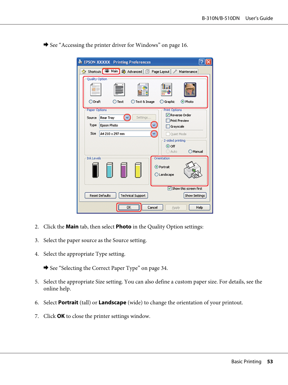 Epson B 510DN User Manual | Page 53 / 218