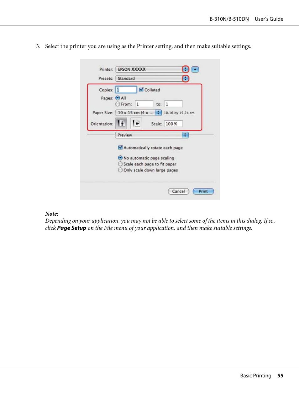 Epson B 510DN User Manual | Page 55 / 218