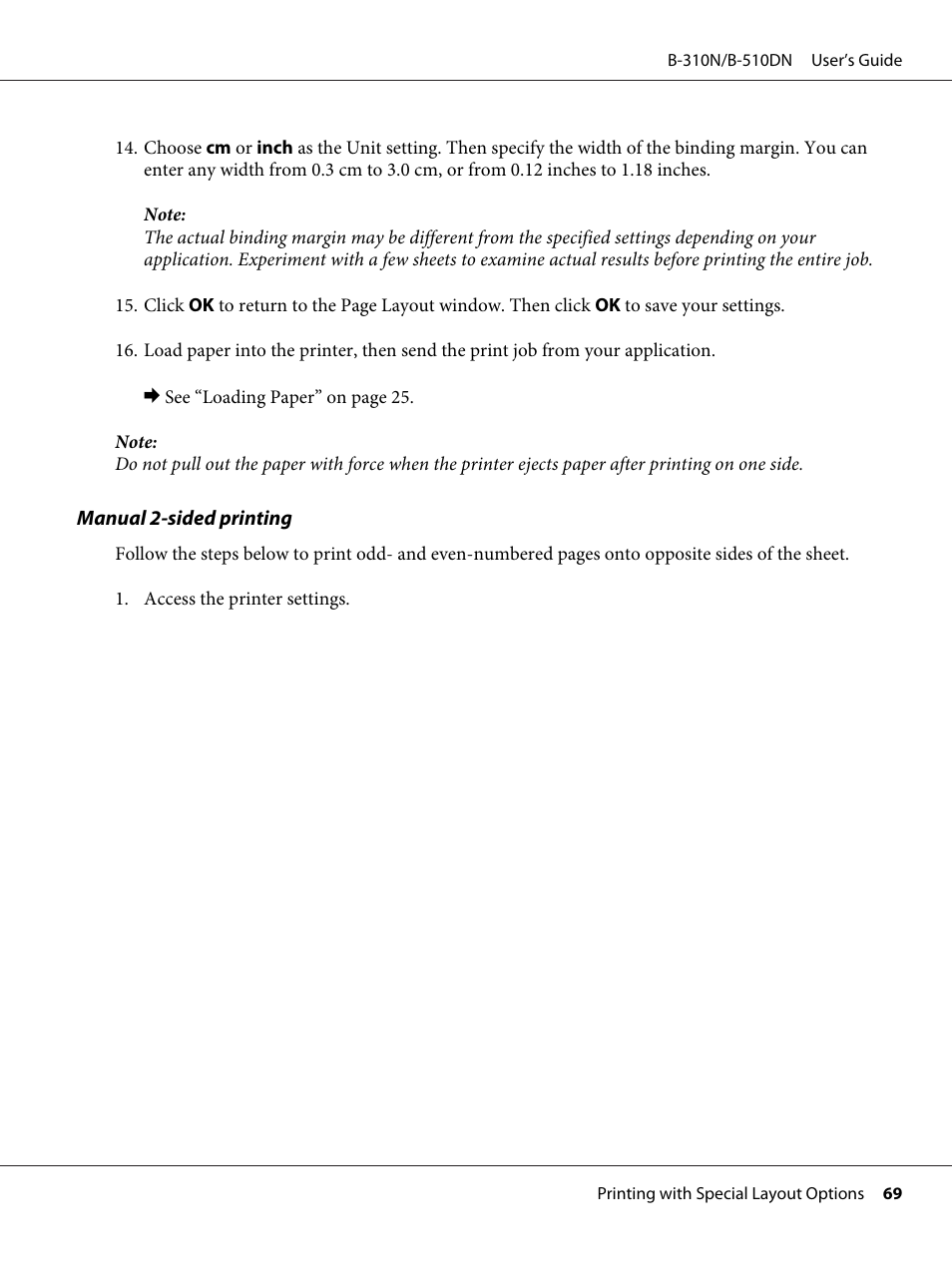 Epson B 510DN User Manual | Page 69 / 218