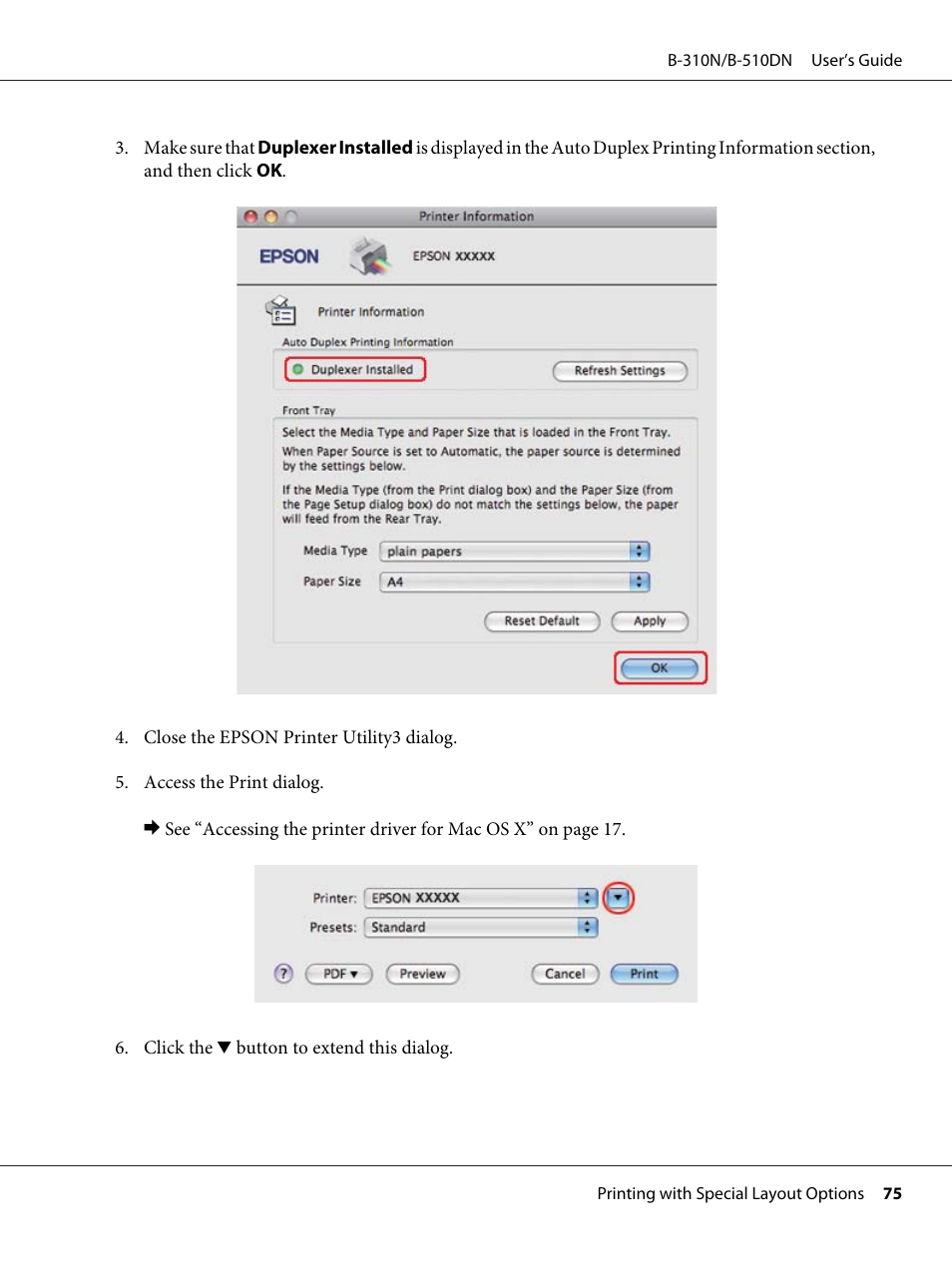 Epson B 510DN User Manual | Page 75 / 218