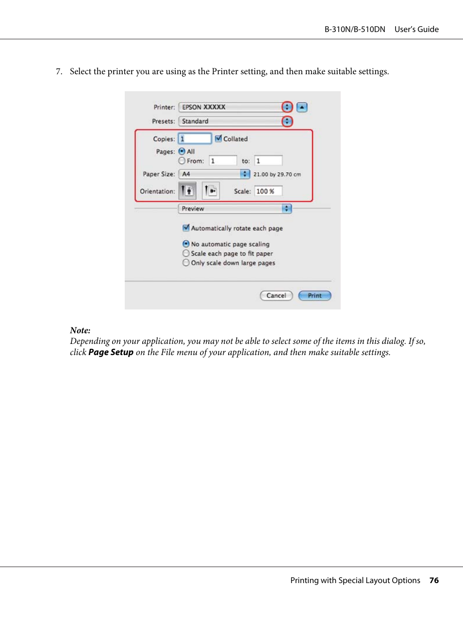 Epson B 510DN User Manual | Page 76 / 218