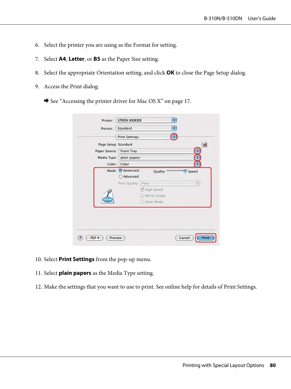 Epson B 510DN User Manual | Page 80 / 218
