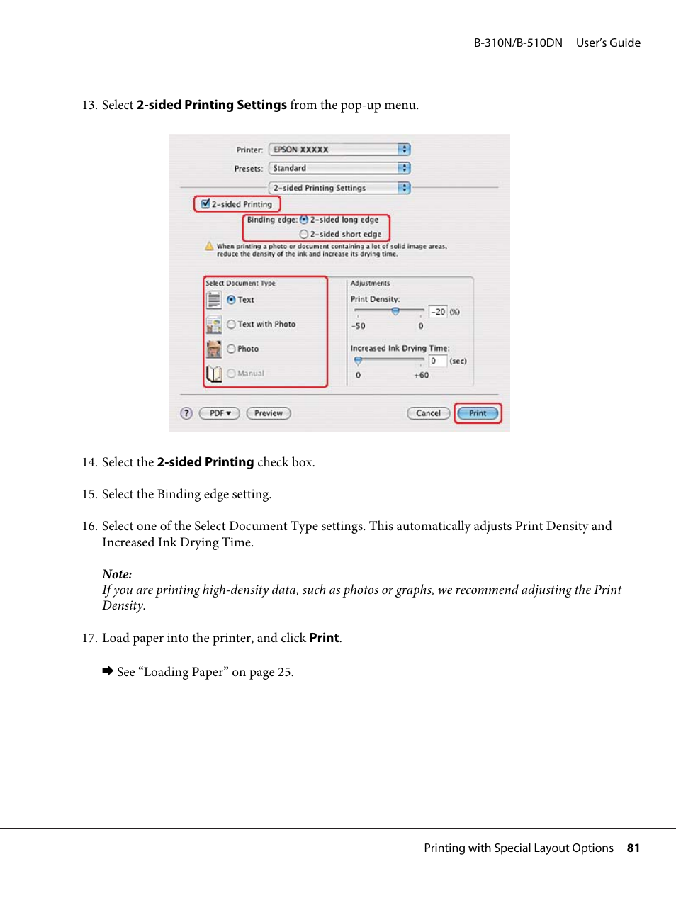 Epson B 510DN User Manual | Page 81 / 218
