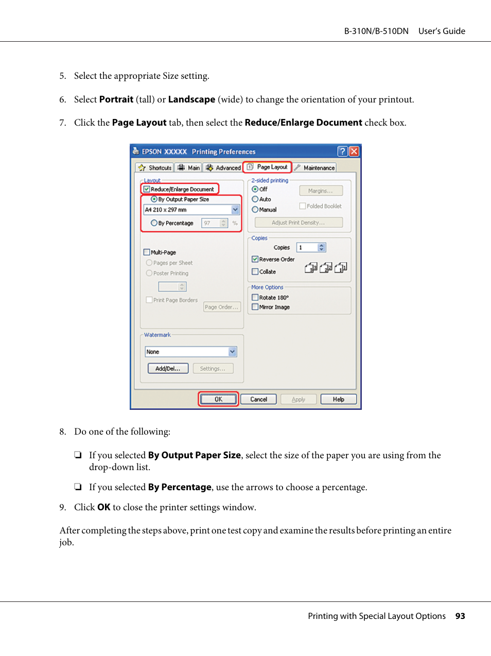 Epson B 510DN User Manual | Page 93 / 218