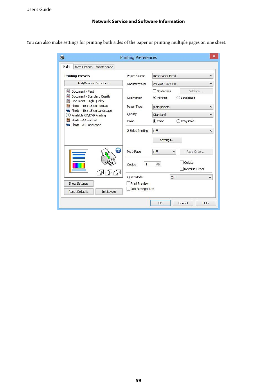 Epson L805 User Manual | Page 59 / 93