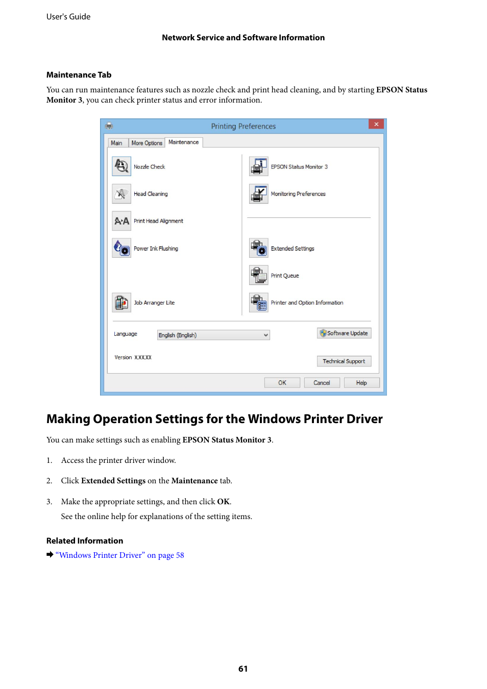 Epson L805 User Manual | Page 61 / 93