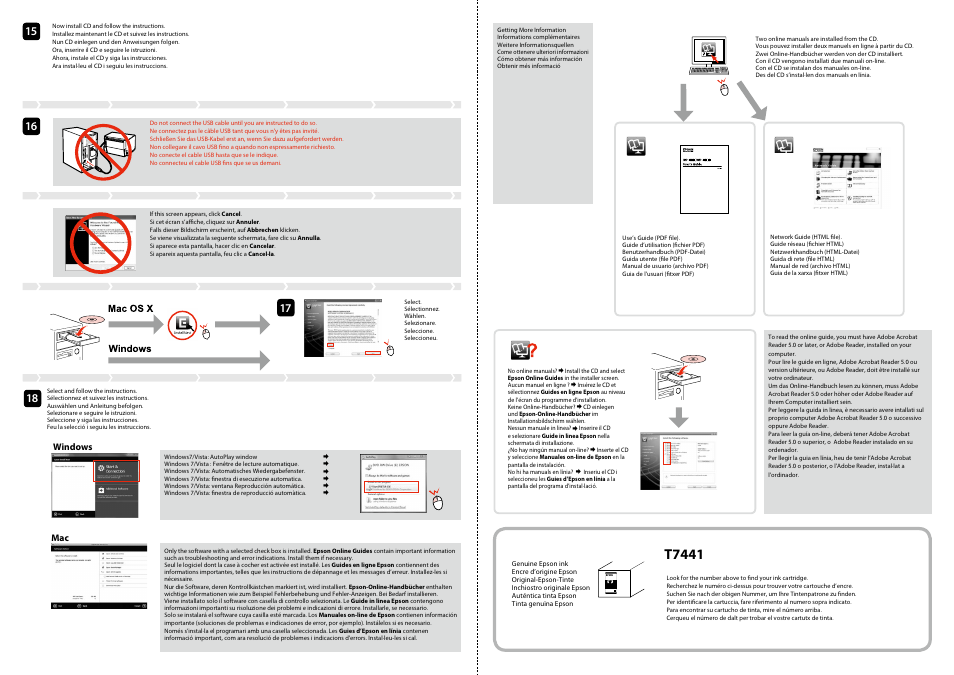 T7441 | Epson WP-M4095DN User Manual | Page 2 / 2