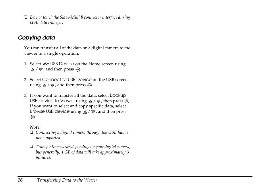 Copying data | Epson P-7000 User Manual | Page 16 / 29