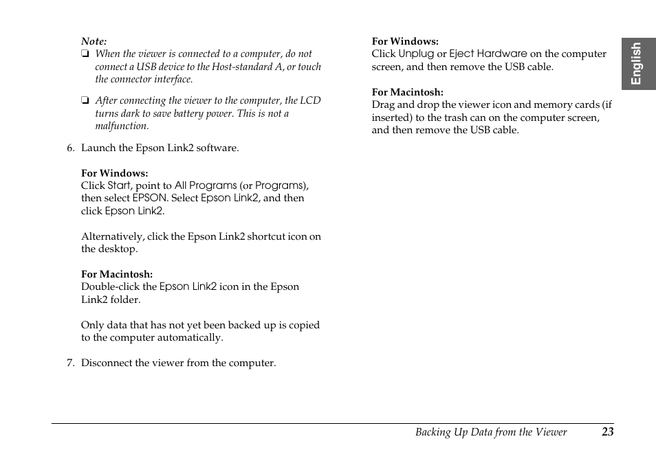 Epson P-7000 User Manual | Page 23 / 29