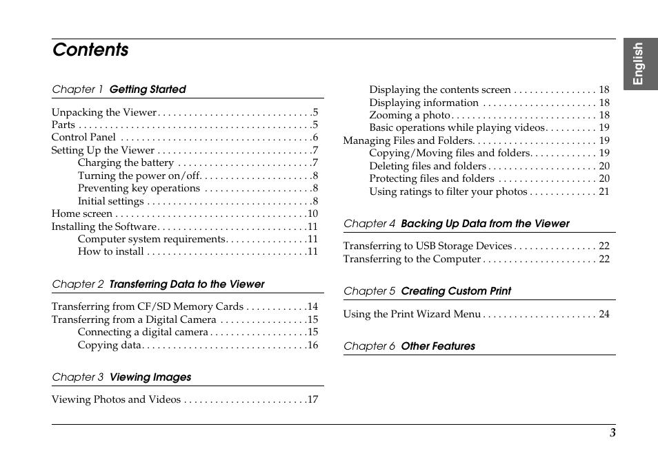 Epson P-7000 User Manual | Page 3 / 29