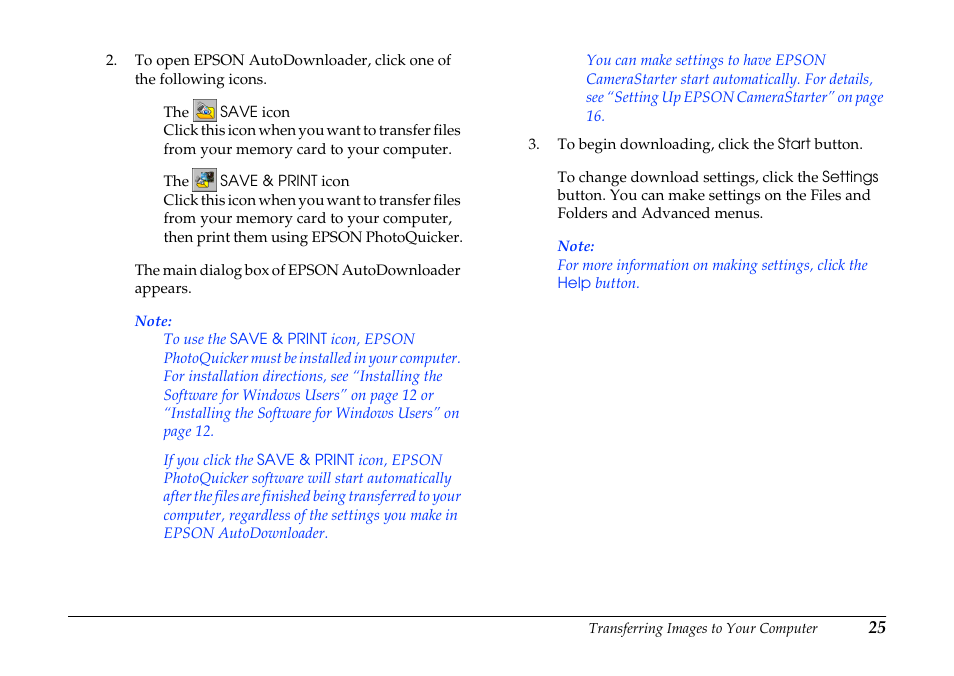 Epson PhotoPC 3100Z User Manual | Page 25 / 80
