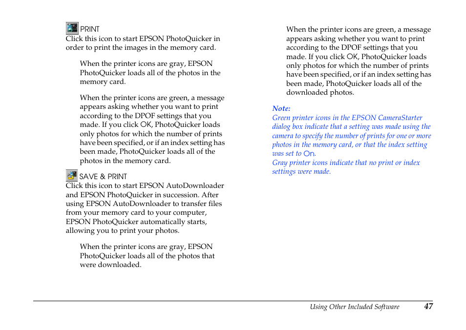 Epson PhotoPC 3100Z User Manual | Page 47 / 80