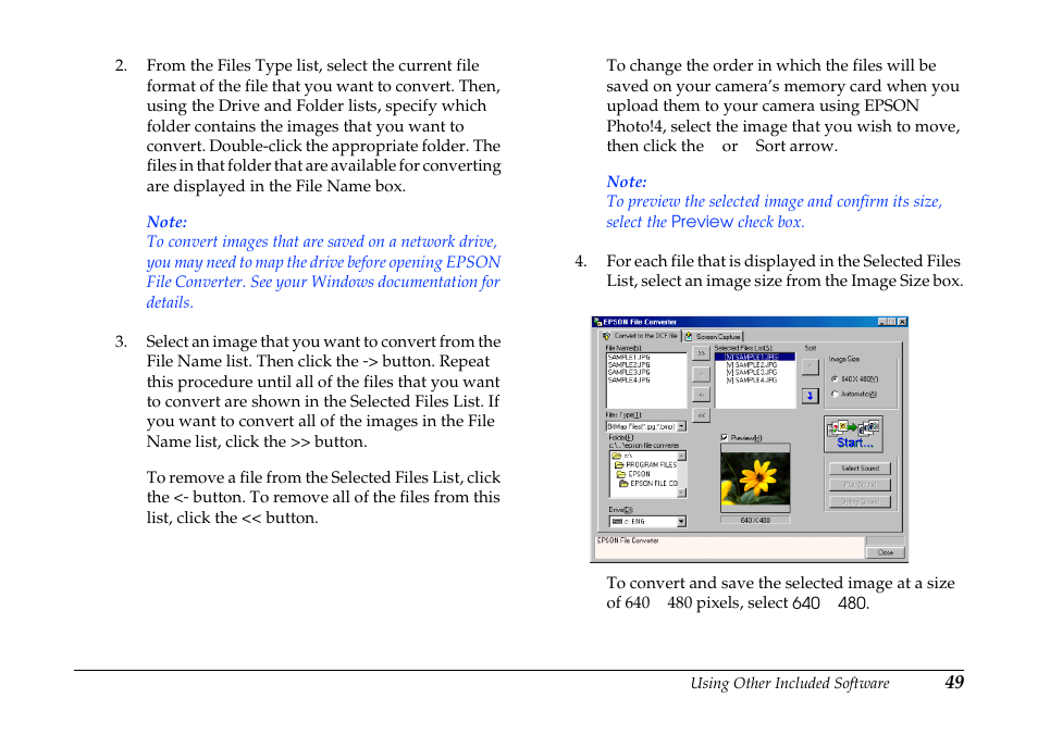 Epson PhotoPC 3100Z User Manual | Page 49 / 80