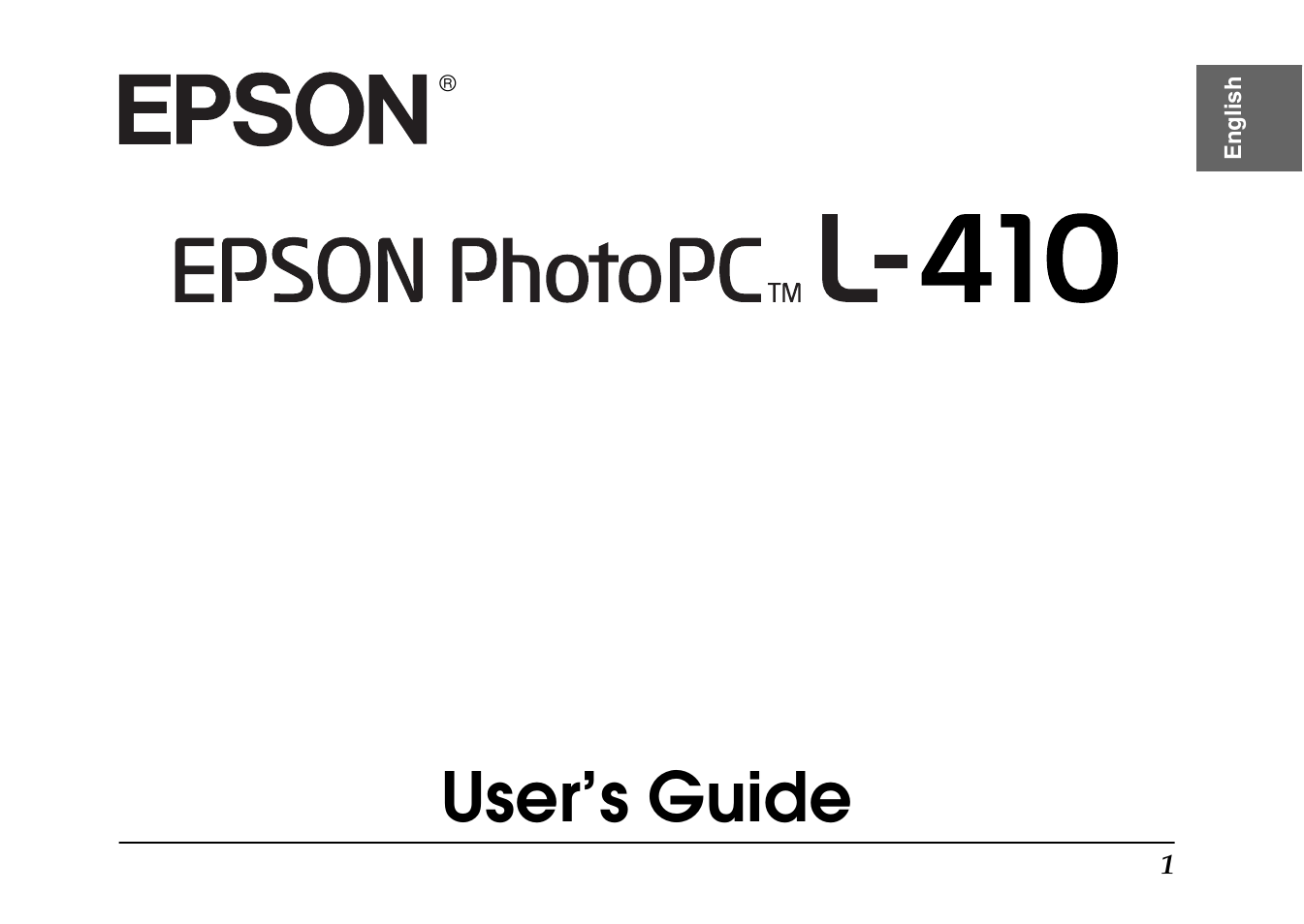 Epson PhotoPC L-410 User Manual | 98 pages