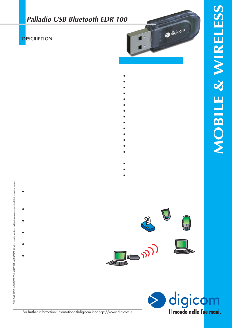 Digicom EDR 100 User Manual | 1 page