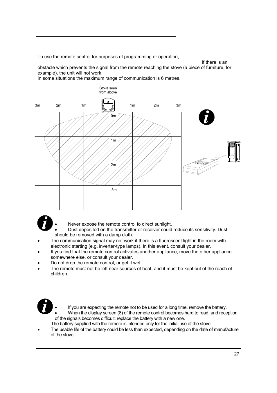 5 managing the stove with the lcd | MCZ Antares '03 User Manual | Page 28 / 61