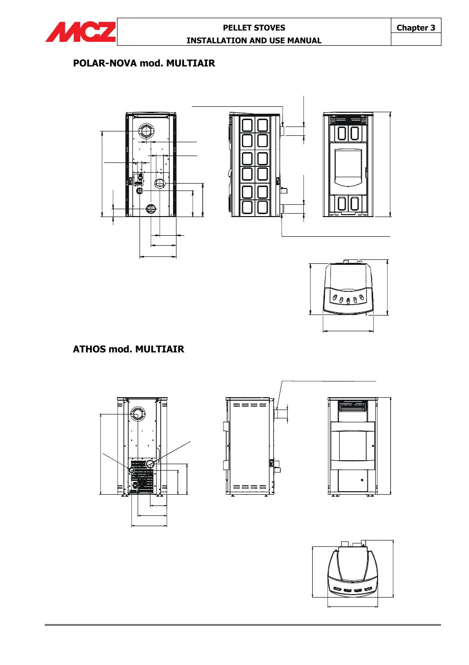 MCZ Athos MULTIAIR User Manual | Page 17 / 53