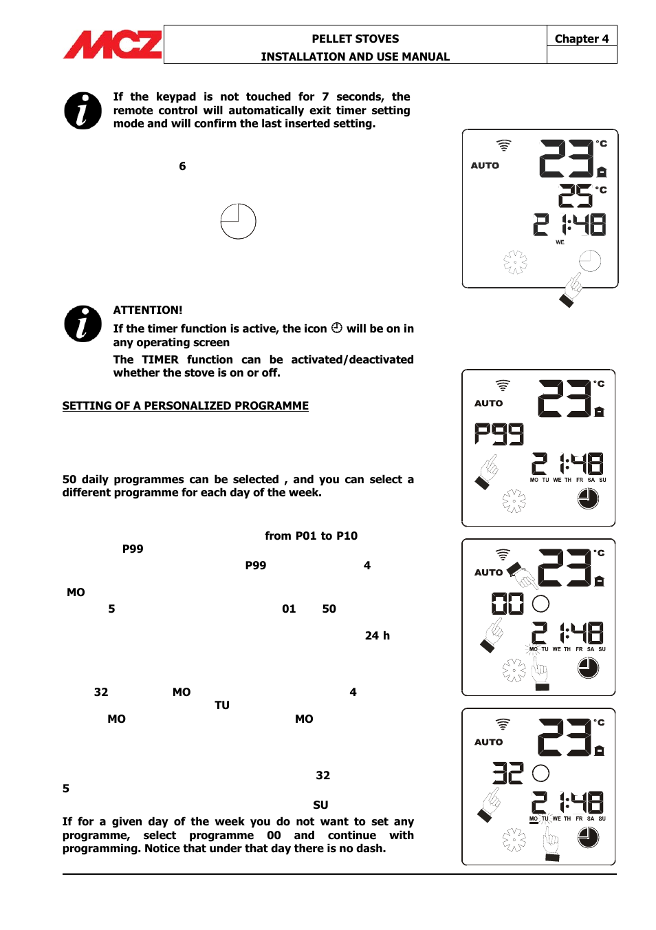 MCZ Athos MULTIAIR User Manual | Page 36 / 53