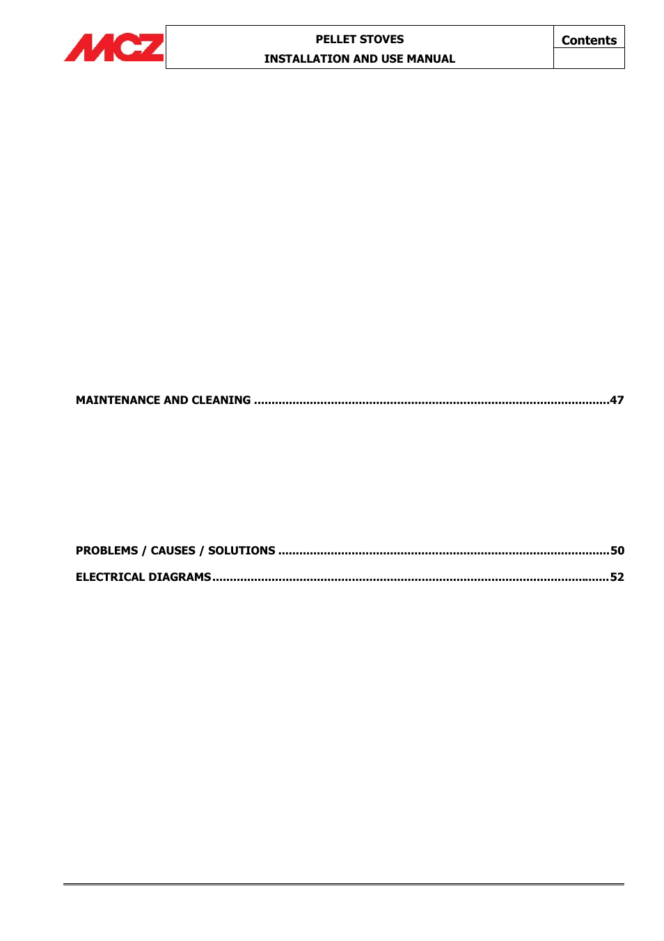 MCZ Athos MULTIAIR User Manual | Page 4 / 53