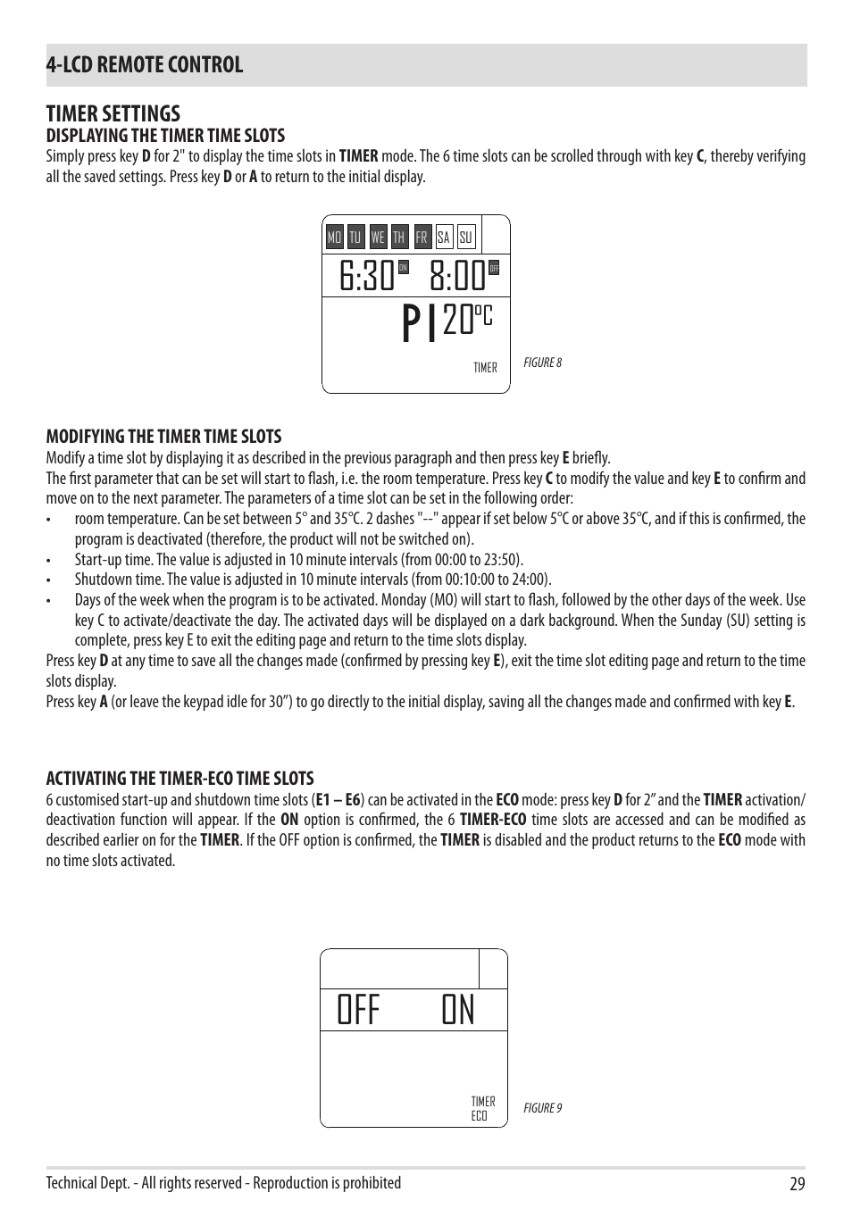 Off on | MCZ Boxtherm 60 Pellet User Manual | Page 31 / 52