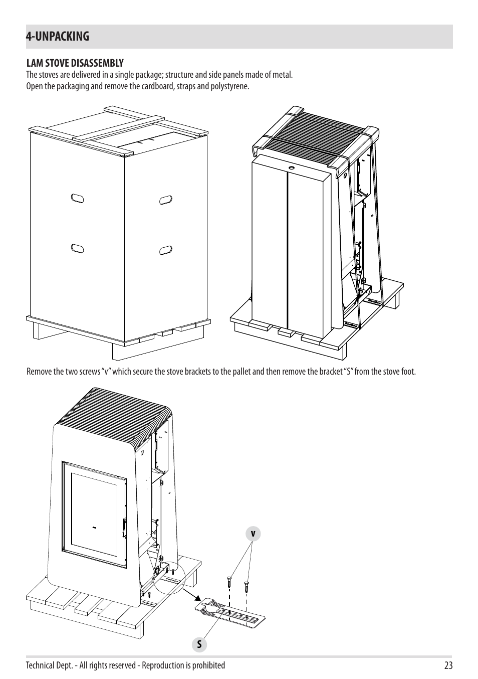 Unpacking | MCZ Cap NATURAL User Manual | Page 25 / 76
