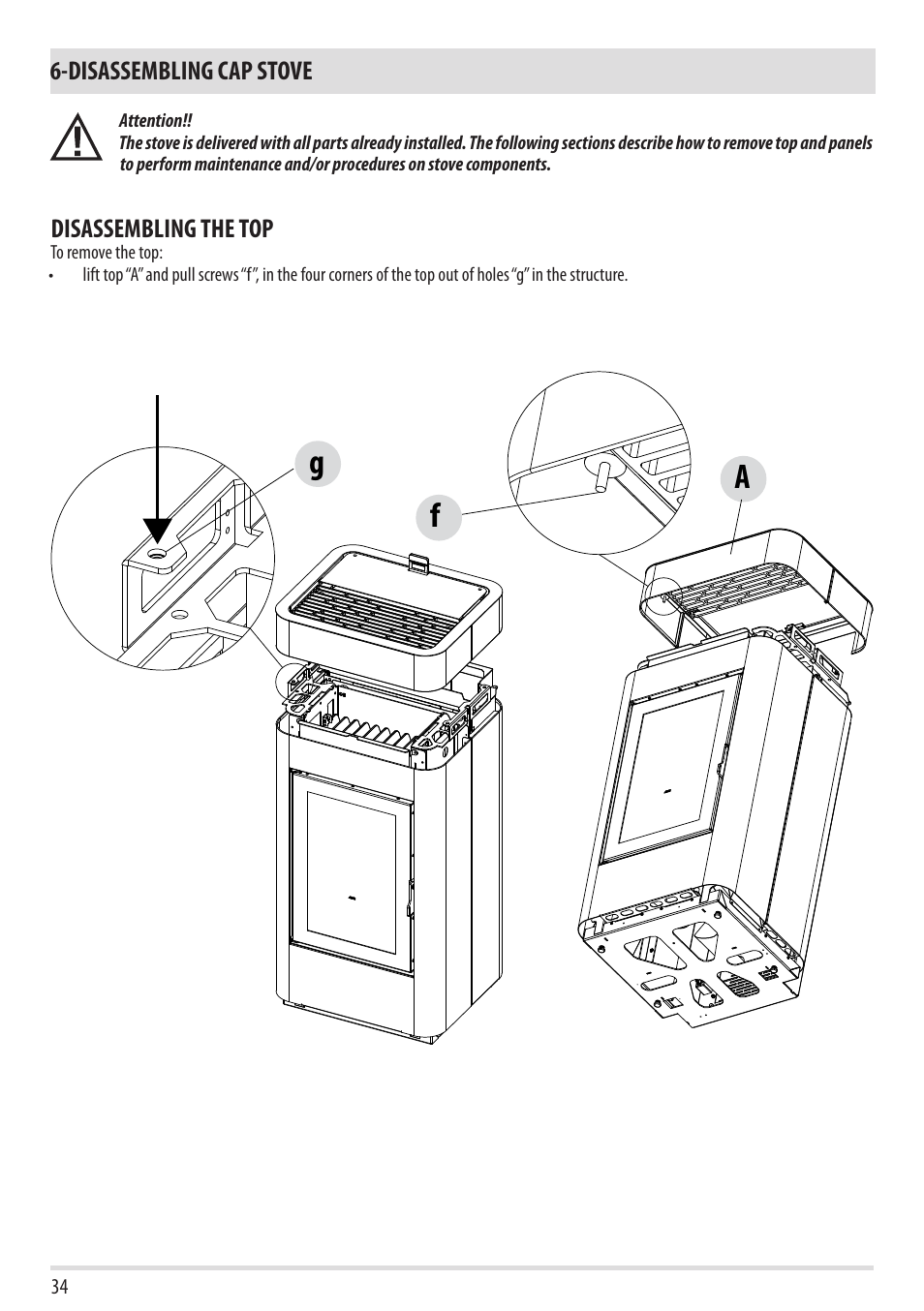 Fg a | MCZ Cap NATURAL User Manual | Page 36 / 76