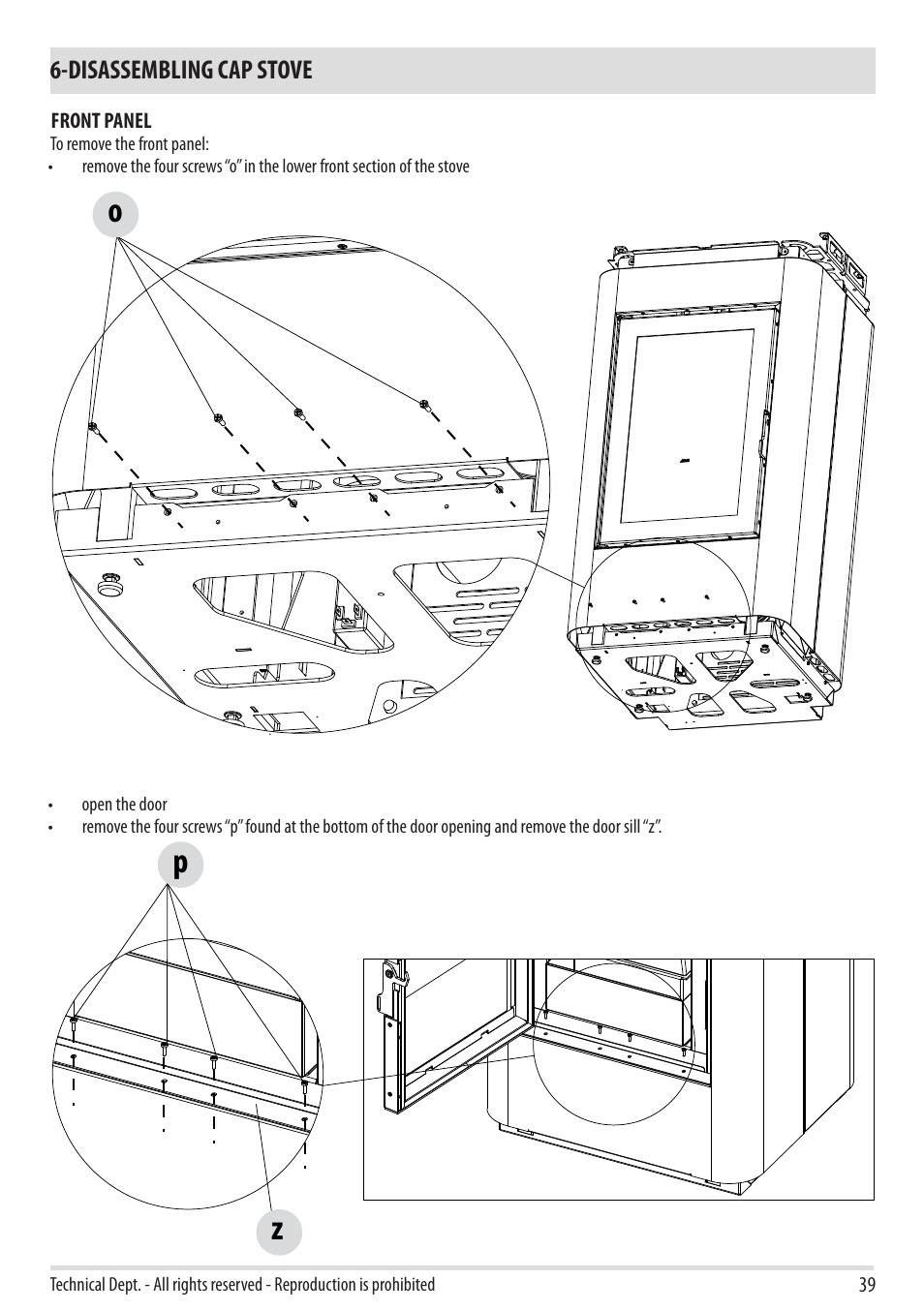 Op z | MCZ Cap NATURAL User Manual | Page 41 / 76