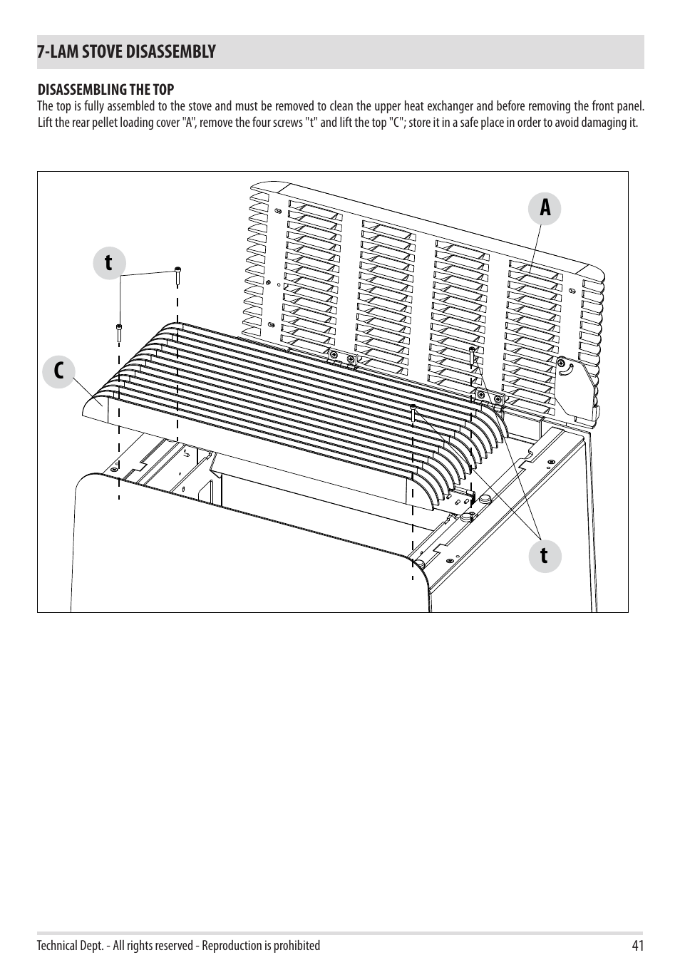 Tc a t | MCZ Cap NATURAL User Manual | Page 43 / 76
