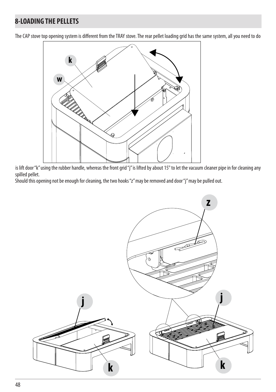 Zj j k k | MCZ Cap NATURAL User Manual | Page 50 / 76