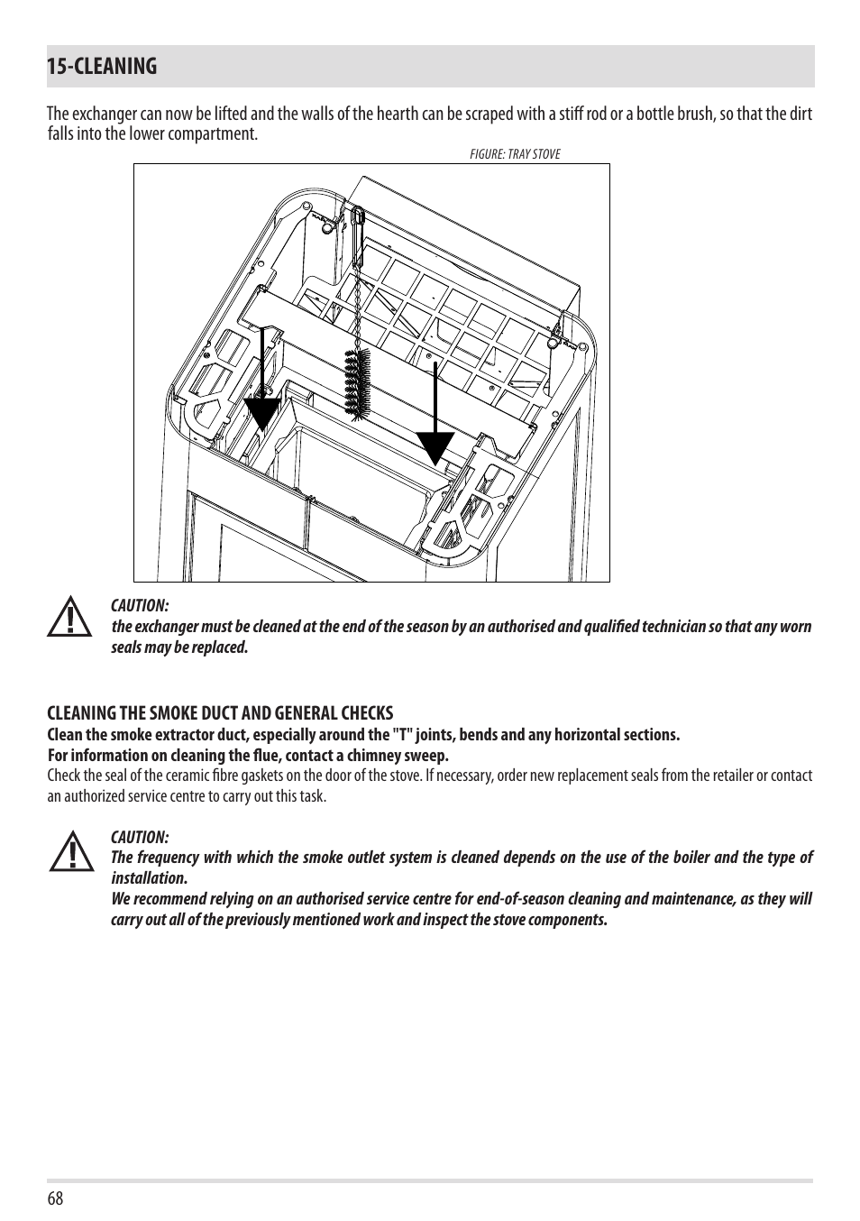 Cleaning | MCZ Cap NATURAL User Manual | Page 70 / 76