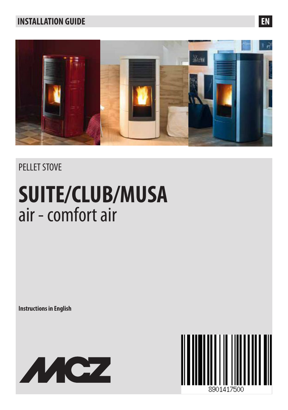 MCZ Club 2.0 AIR User Manual | 76 pages