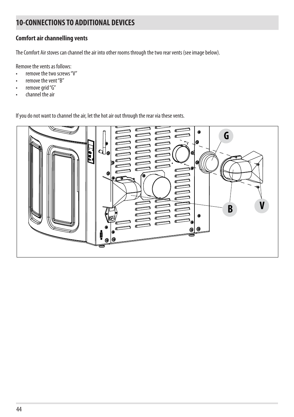 Bv g | MCZ Club 2.0 AIR User Manual | Page 46 / 76