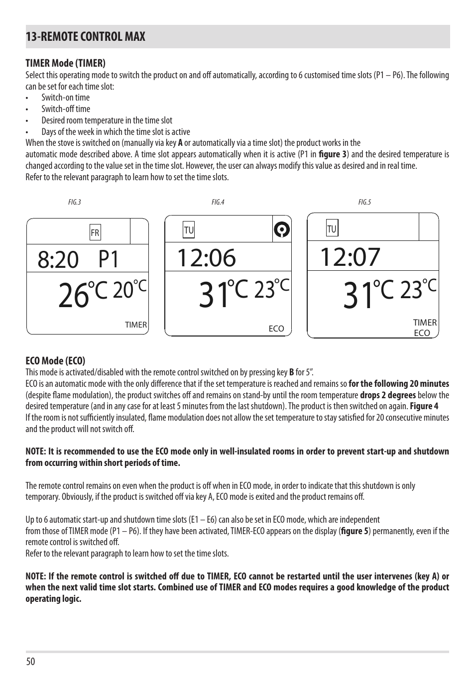 C p1 | MCZ Club 2.0 AIR User Manual | Page 52 / 76