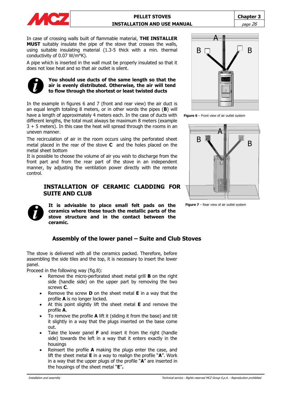 MCZ Club AIR User Manual | Page 26 / 68