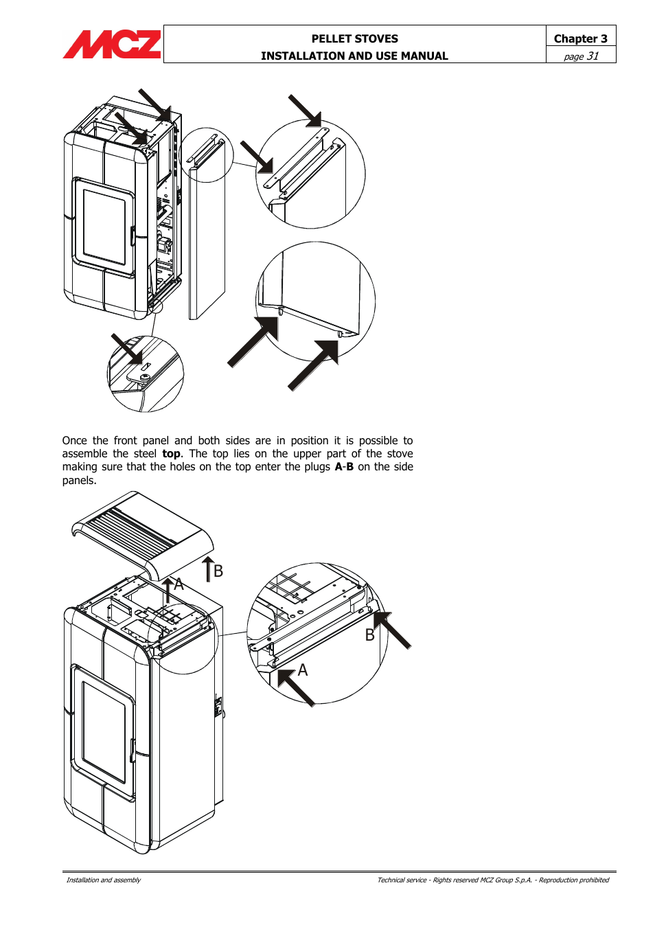 MCZ Club AIR User Manual | Page 31 / 68