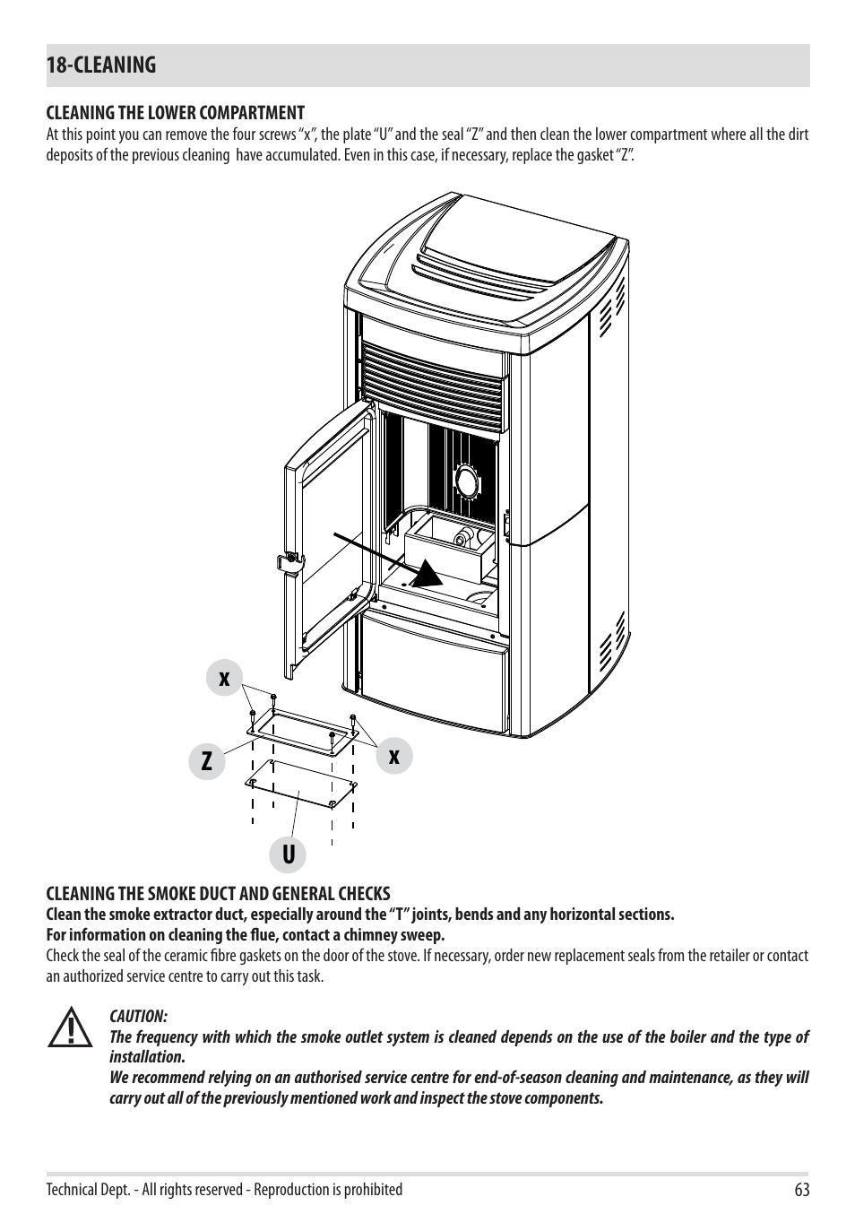 Xz x u, Cleaning | MCZ Ego 2.0 AIR User Manual | Page 65 / 75