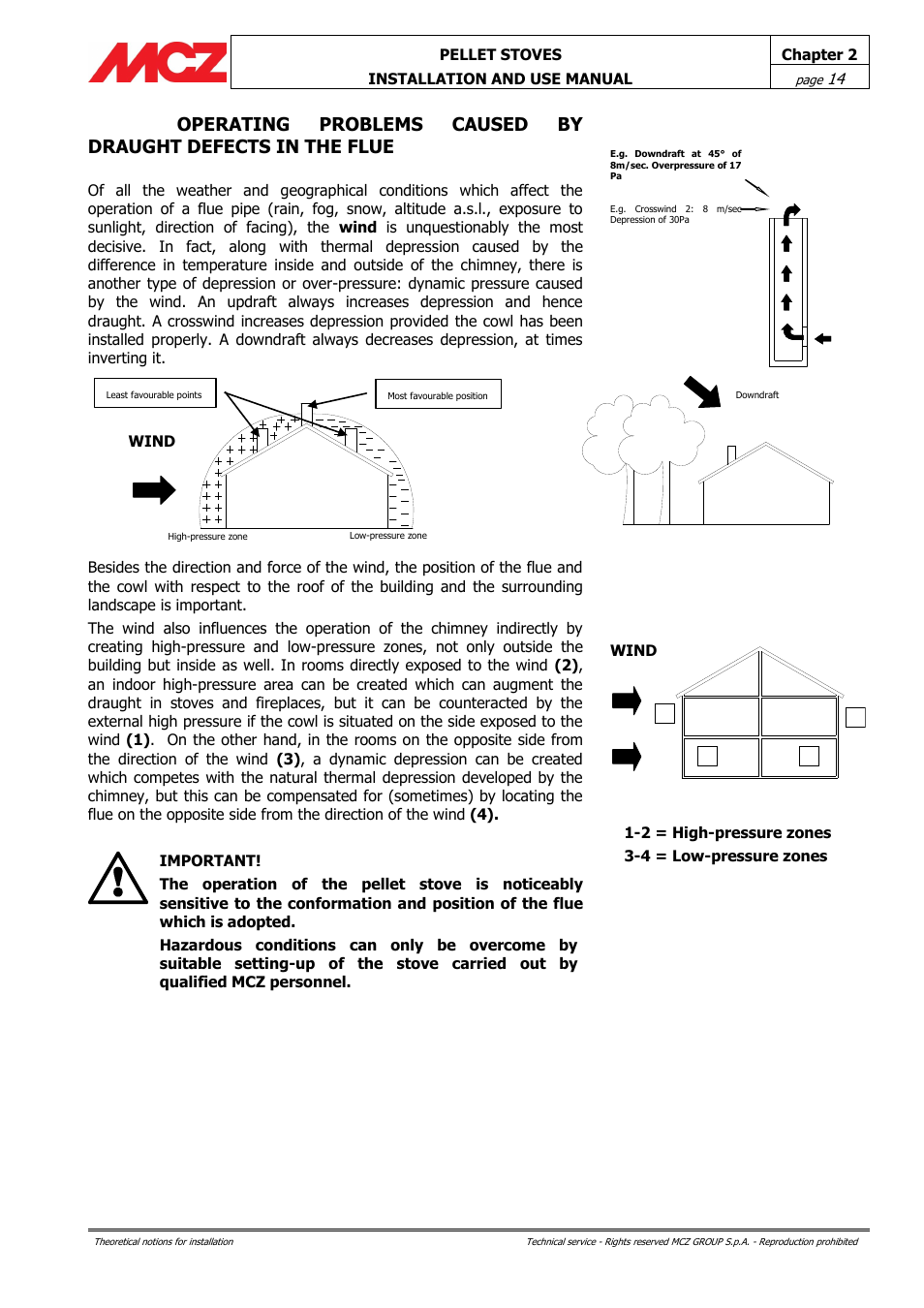 MCZ Ego AIR User Manual | Page 14 / 60