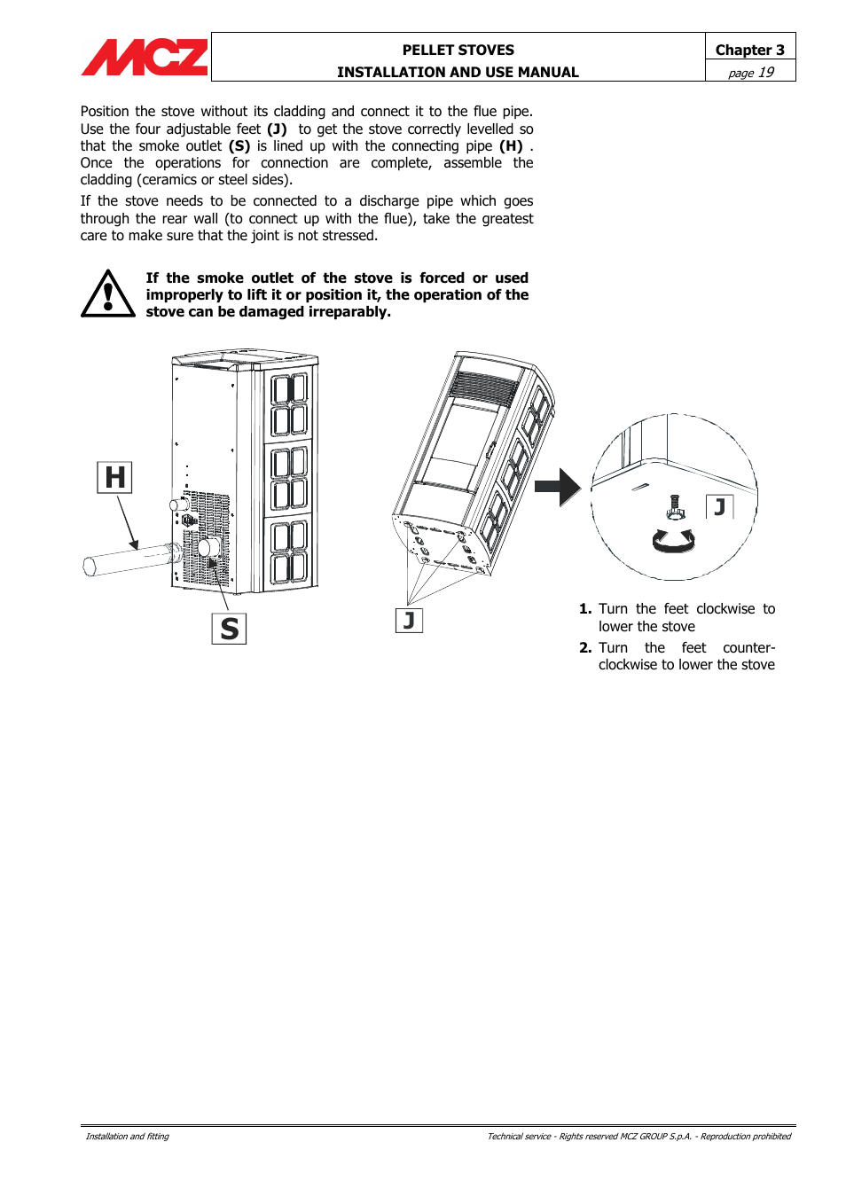 MCZ Ego AIR User Manual | Page 19 / 60