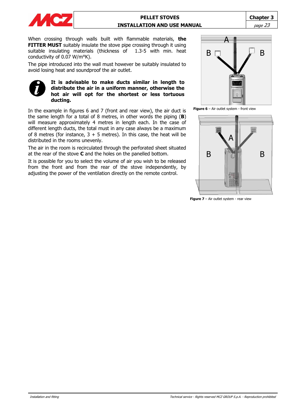 Ba a b b | MCZ Ego AIR User Manual | Page 23 / 60
