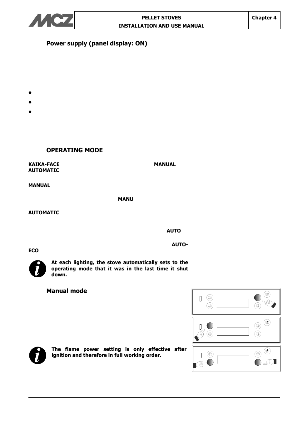 MCZ Face User Manual | Page 30 / 57