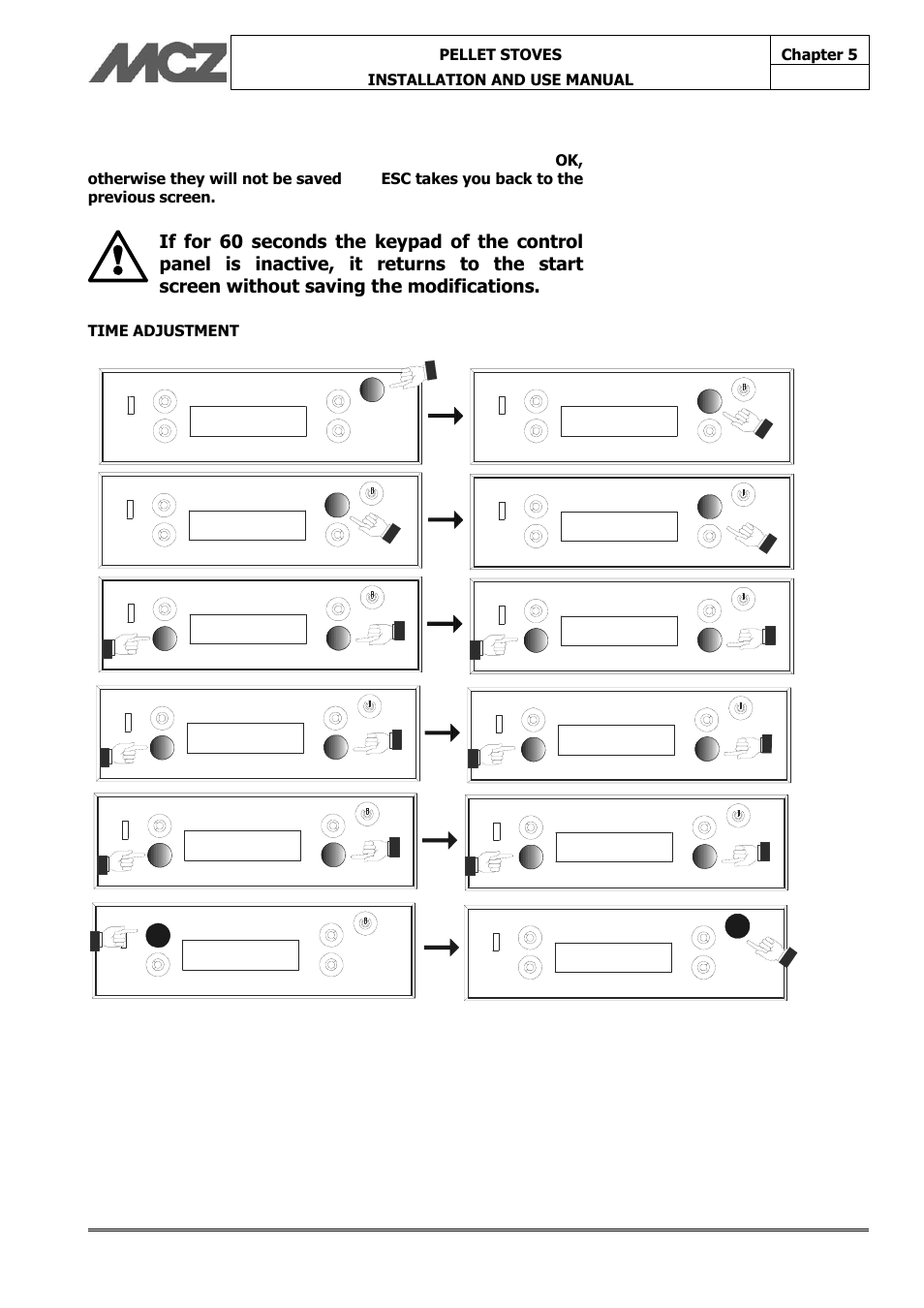 MCZ Face User Manual | Page 34 / 57