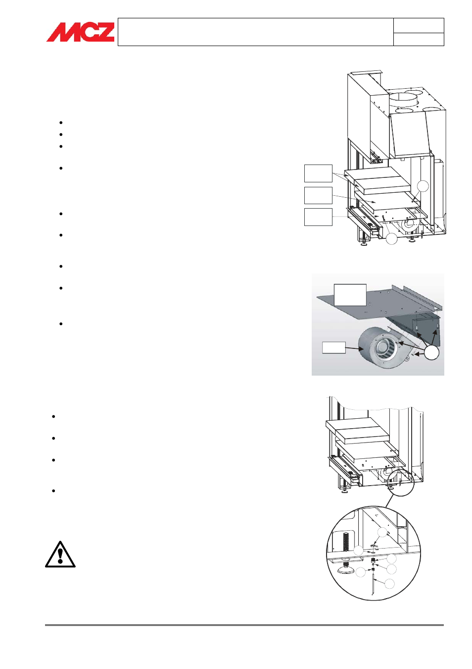 Installation of fan 480m, Installation of temperature probe | MCZ FC700-715 - 180+180 m3/h User Manual | Page 12 / 17
