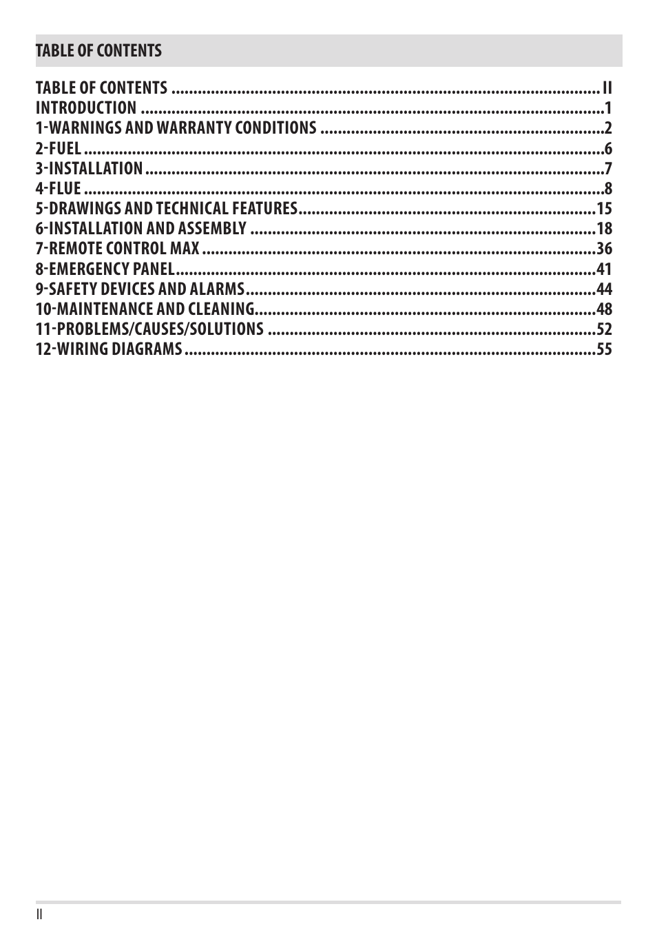 MCZ Flair User Manual | Page 2 / 60