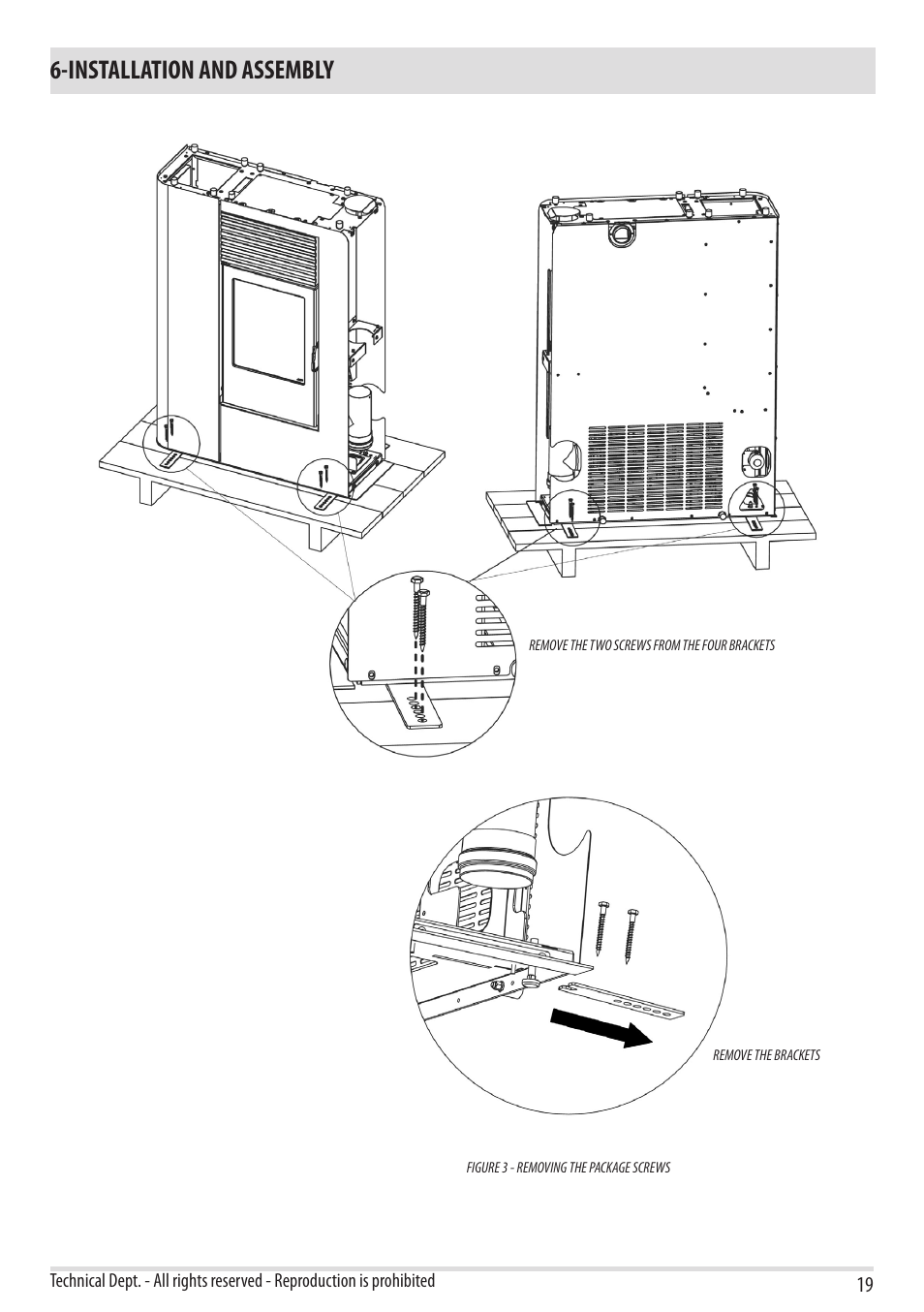 Installation and assembly | MCZ Flair User Manual | Page 21 / 60